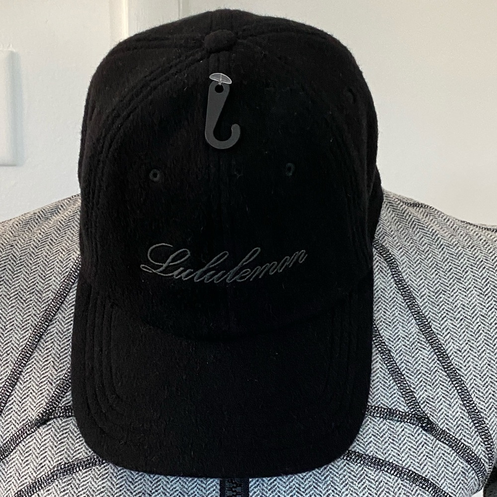 lululemon athletica Black Script Logo Baseball Cap